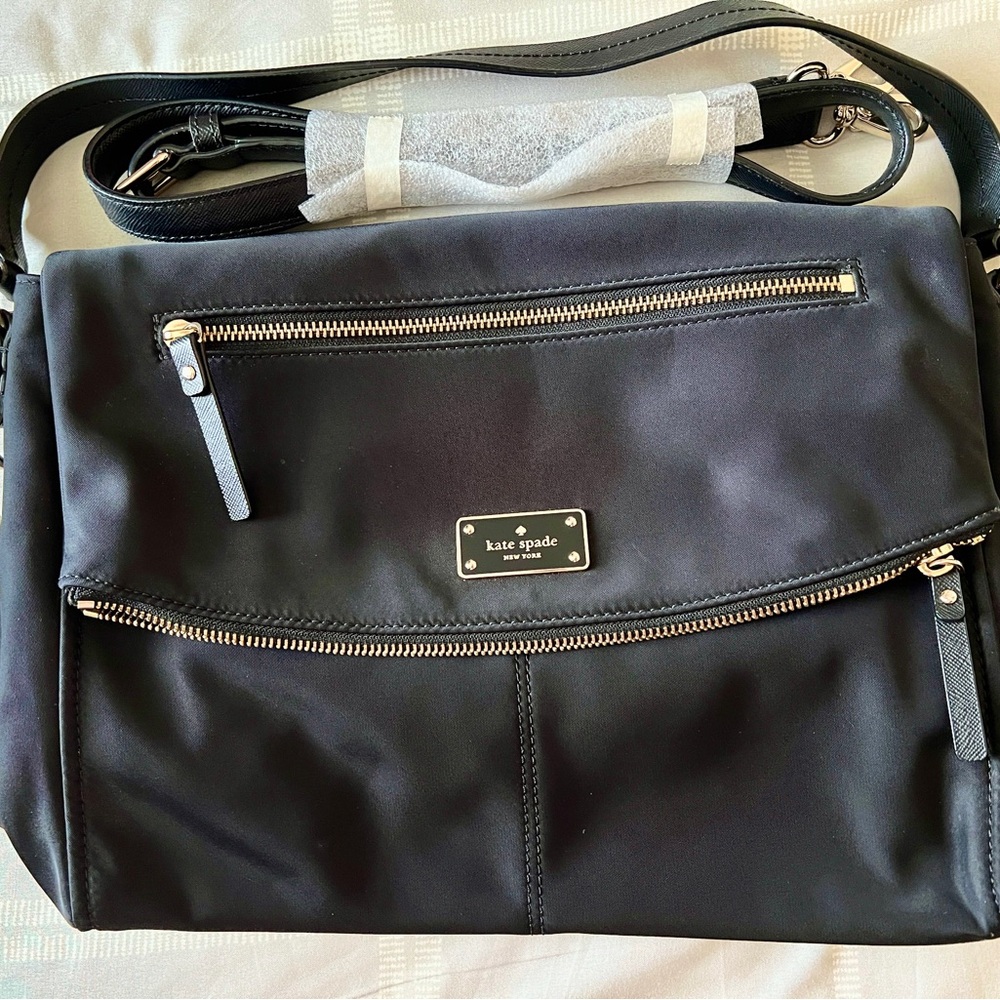 Kate Spade Black Logo Lined Bag